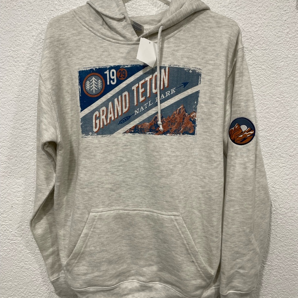 Grand Teton National Park Hoodie Heather Size Medium NWT